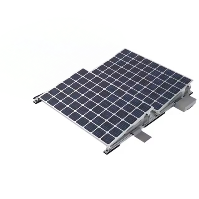 Vlakke ondergrond montage - met ballast (2 zonnepanelen)