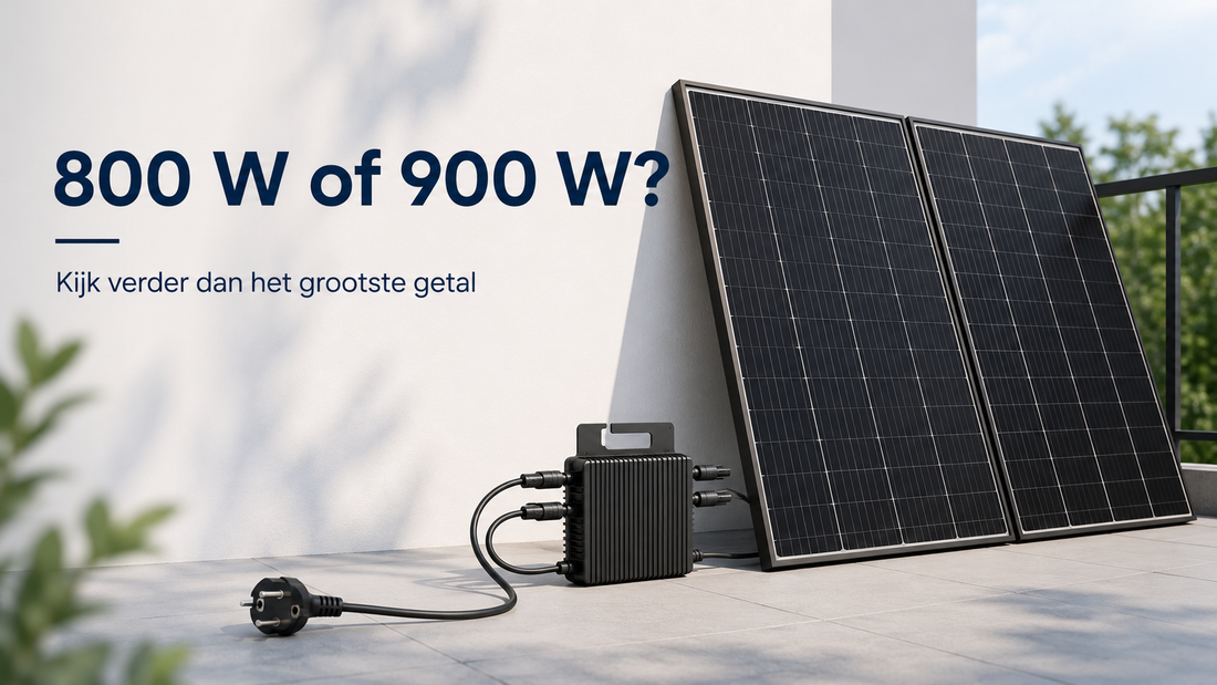 800 W of 900 W Plug & Play zonnepanelen: verschil uitgelegd