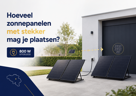 Hoeveel zonnepanelen met stekker mag je plaatsen in België?