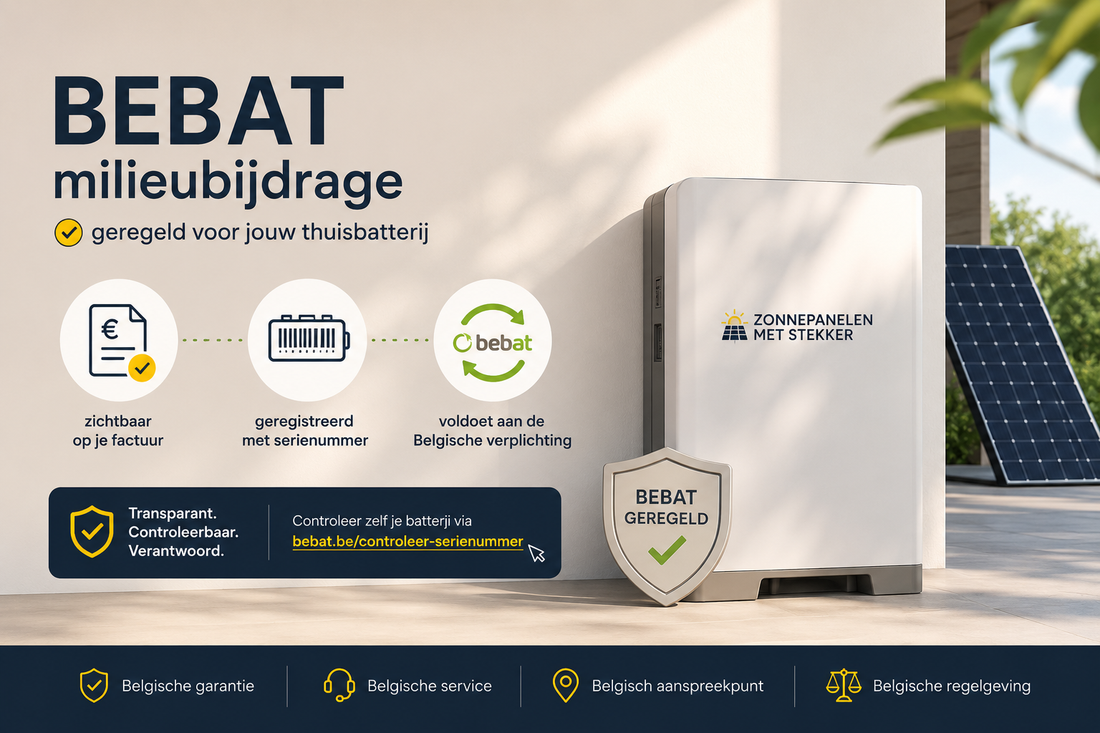 Bebat-milieubijdrage voor thuisbatterijen: wat betaal je en waarom?