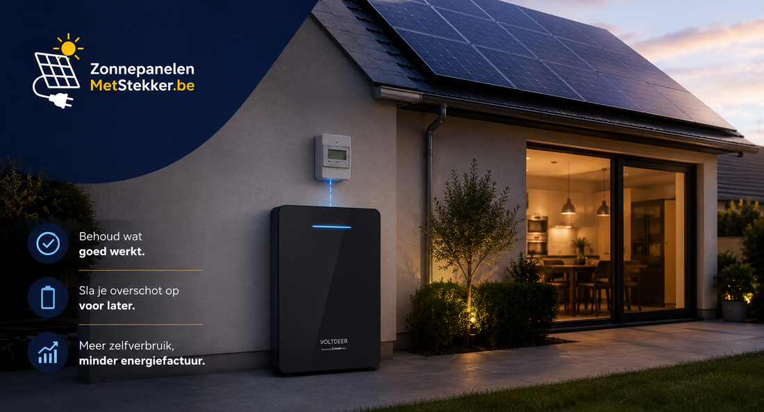 Thuisbatterij bij bestaande zonnepanelen: hoe werkt dat?