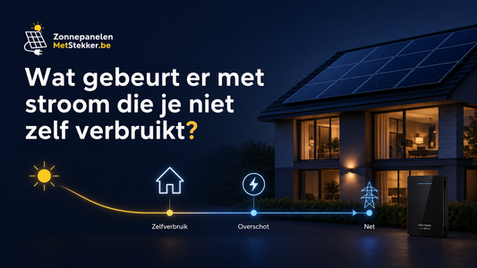 Wat gebeurt er met stroom van zonnepanelen die je niet zelf verbruikt?