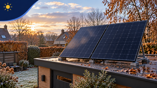 Wat leveren zonnepanelen met stekker op in de herfst en winter?