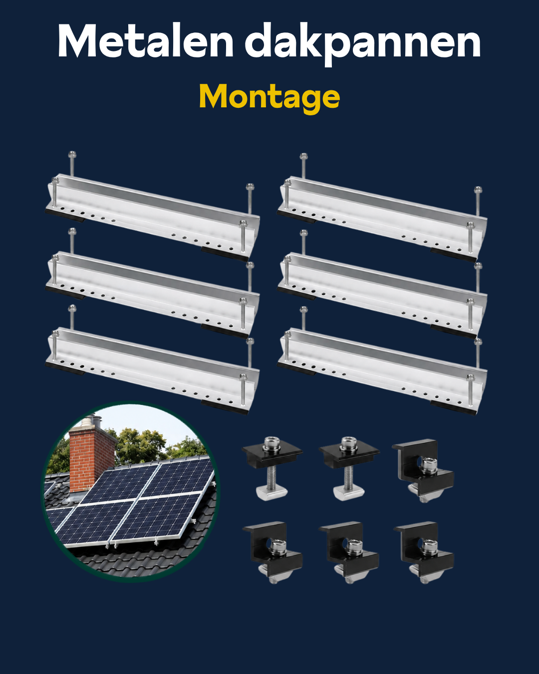 Metalen dakpanelen montage