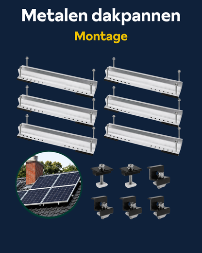 Metalen dakpanelen montage