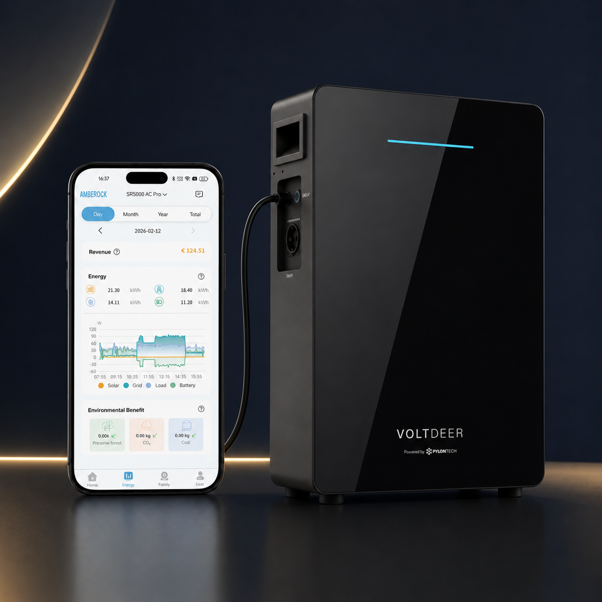 Voltdeer SR5000 PRO thuisbatterij 5,12 kWh