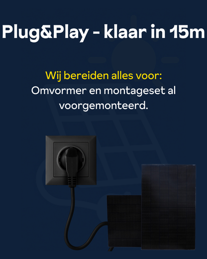 Plug & Play zonnepaneel 800W